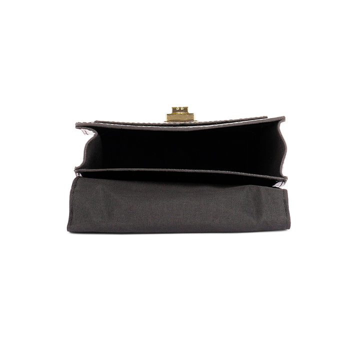 Black Multi Strap Mini Clutch Sling Bag