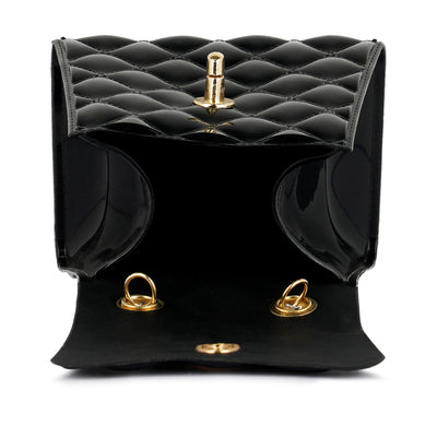 Jelly Quilted Pearl Sling Bag in Black