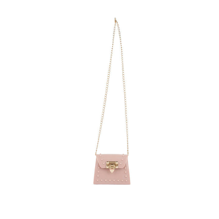 Jelly Buckled Sling Bag in Blush