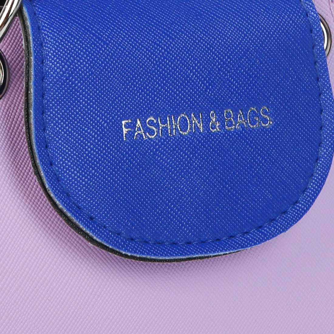Round Flap Mini Statement Bag in Lilac