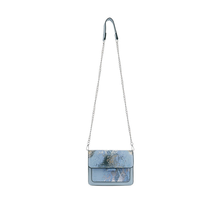 Blue Reptile Print Sling Bag