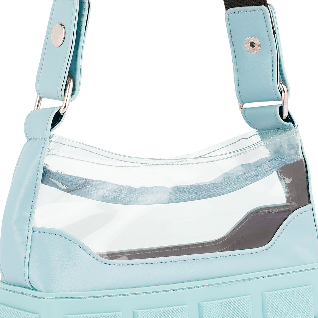 Blue Clear Utility Handbag