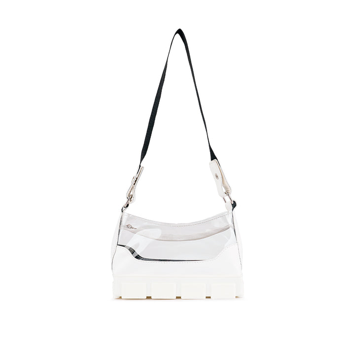 White Clear Utility Handbag