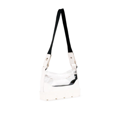 White Clear Utility Handbag