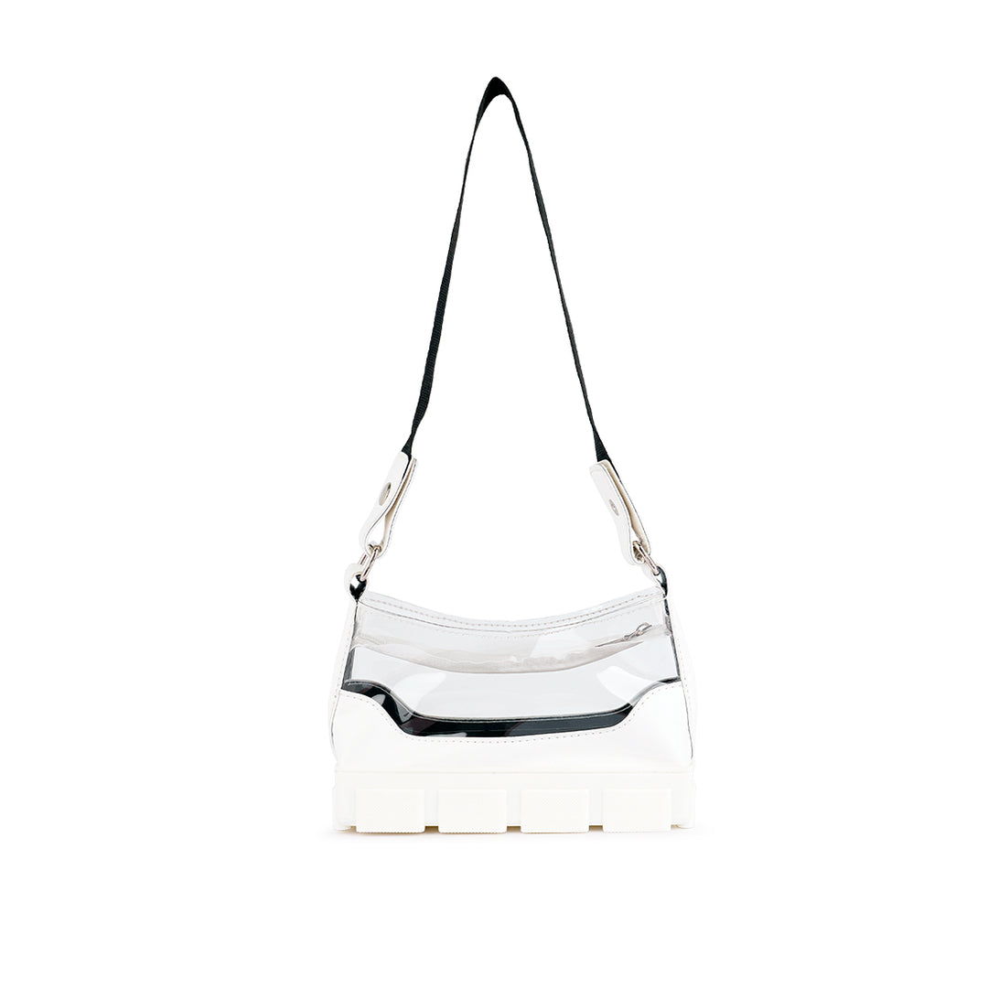 White Clear Utility Handbag