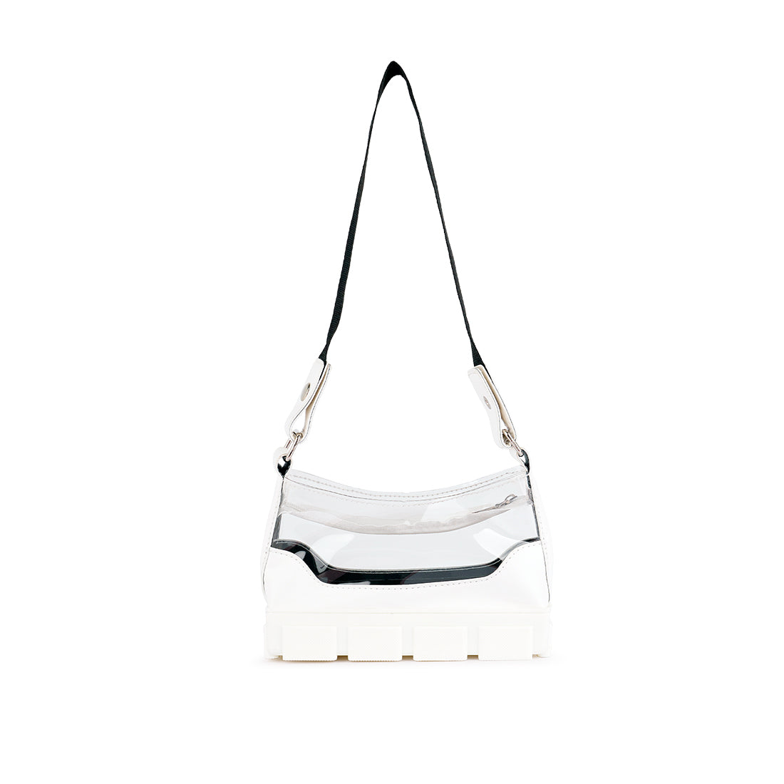 White Clear Utility Handbag