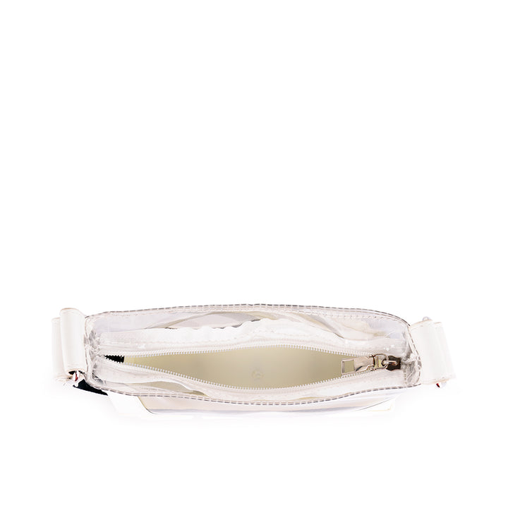 White Clear Utility Handbag