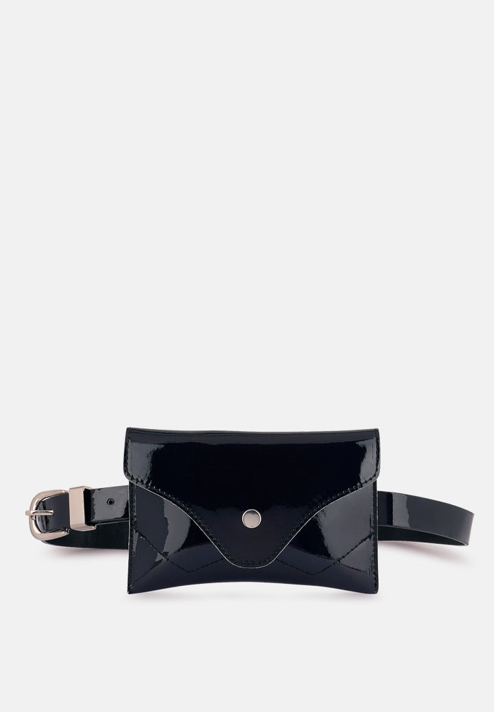 Patent Envelop Fanny Pack