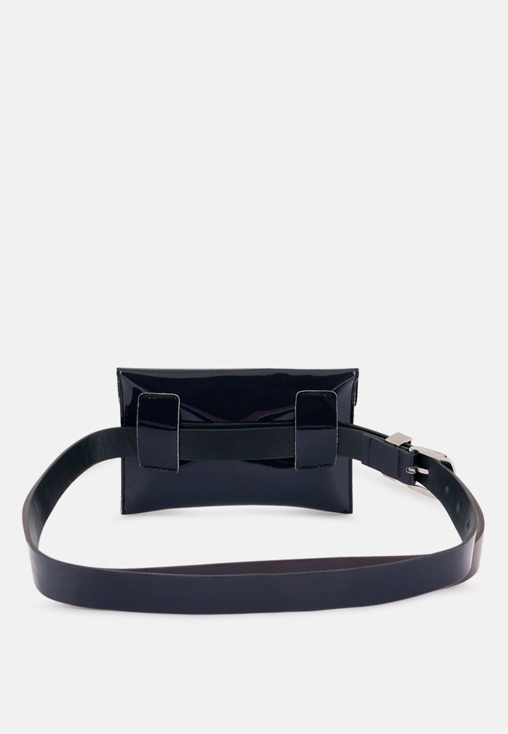 Patent Envelop Fanny Pack