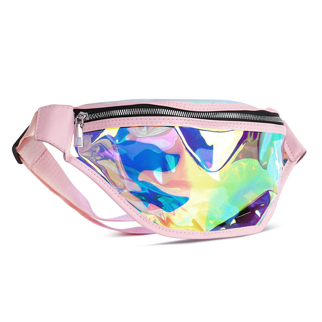 Pink Clear Hologram Fanny Pack