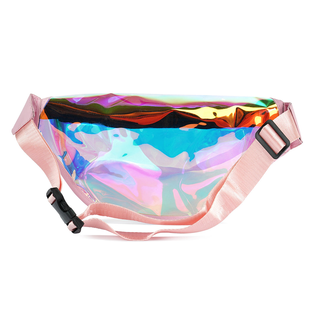 Pink Clear Hologram Fanny Pack