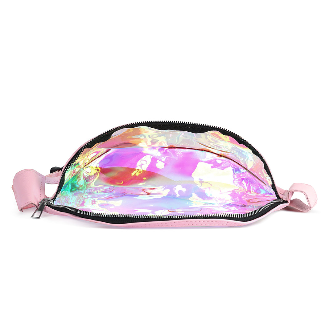 Pink Clear Hologram Fanny Pack