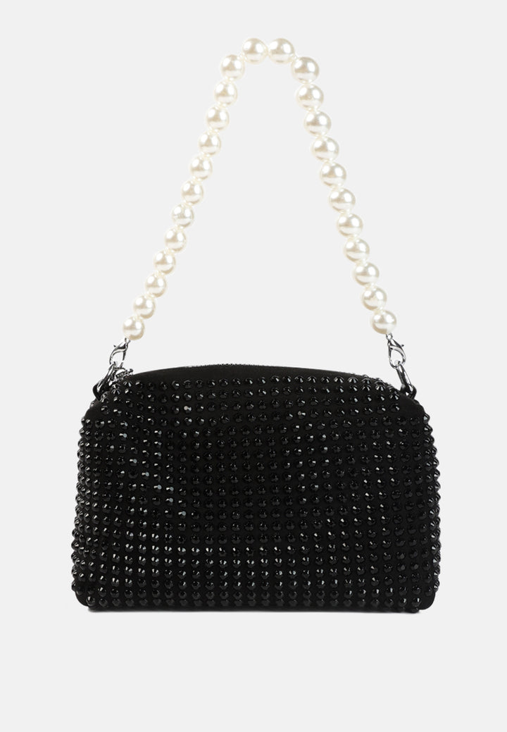 Full Studded Pearl Strap Mini Bag