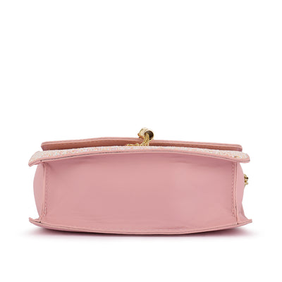 Pink Glitter Envelope Sling Bag