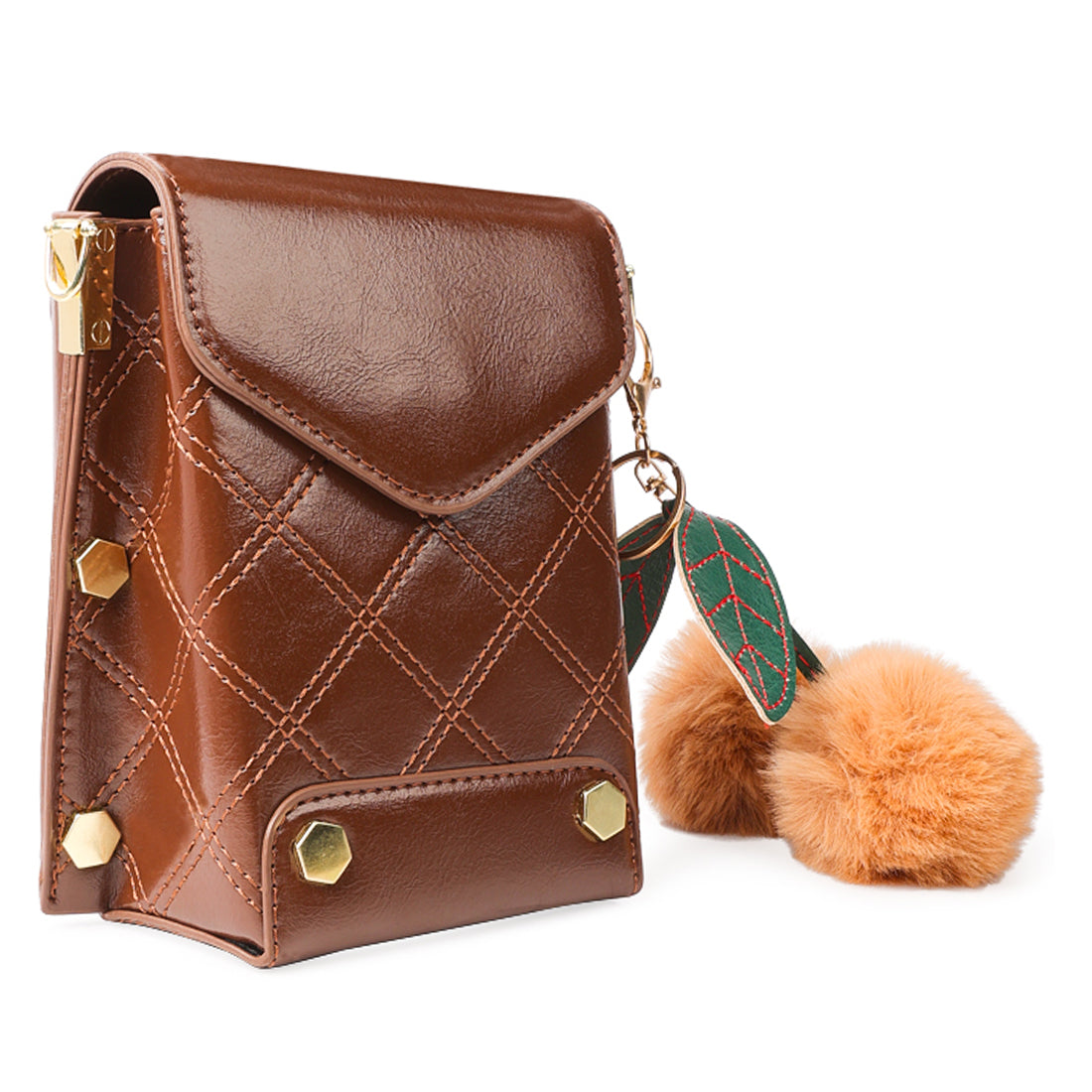mini sling bag#color_brown