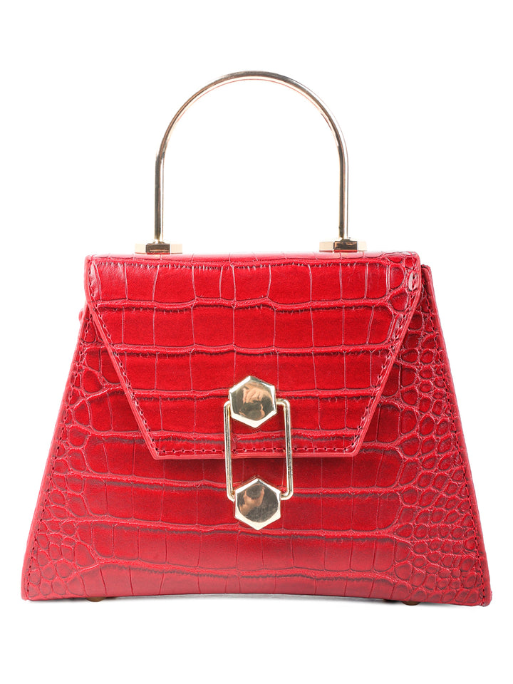 Red Croc PU Sling Bag