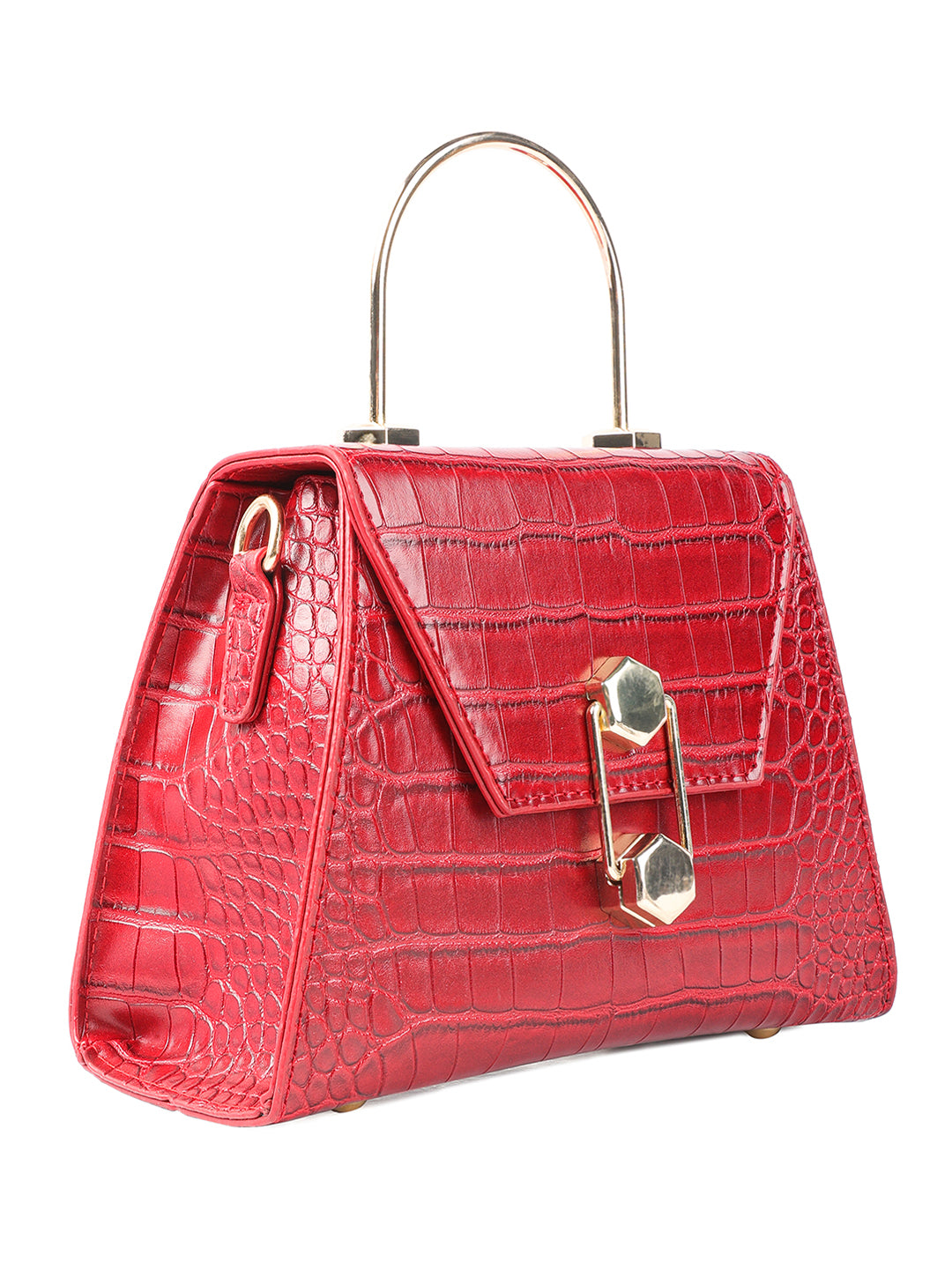 Red Croc PU Sling Bag