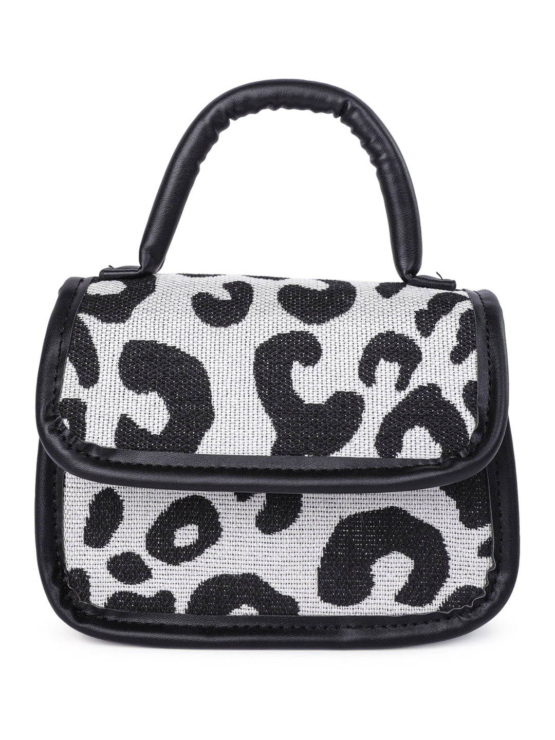 buffalo print sling bag#color_black
