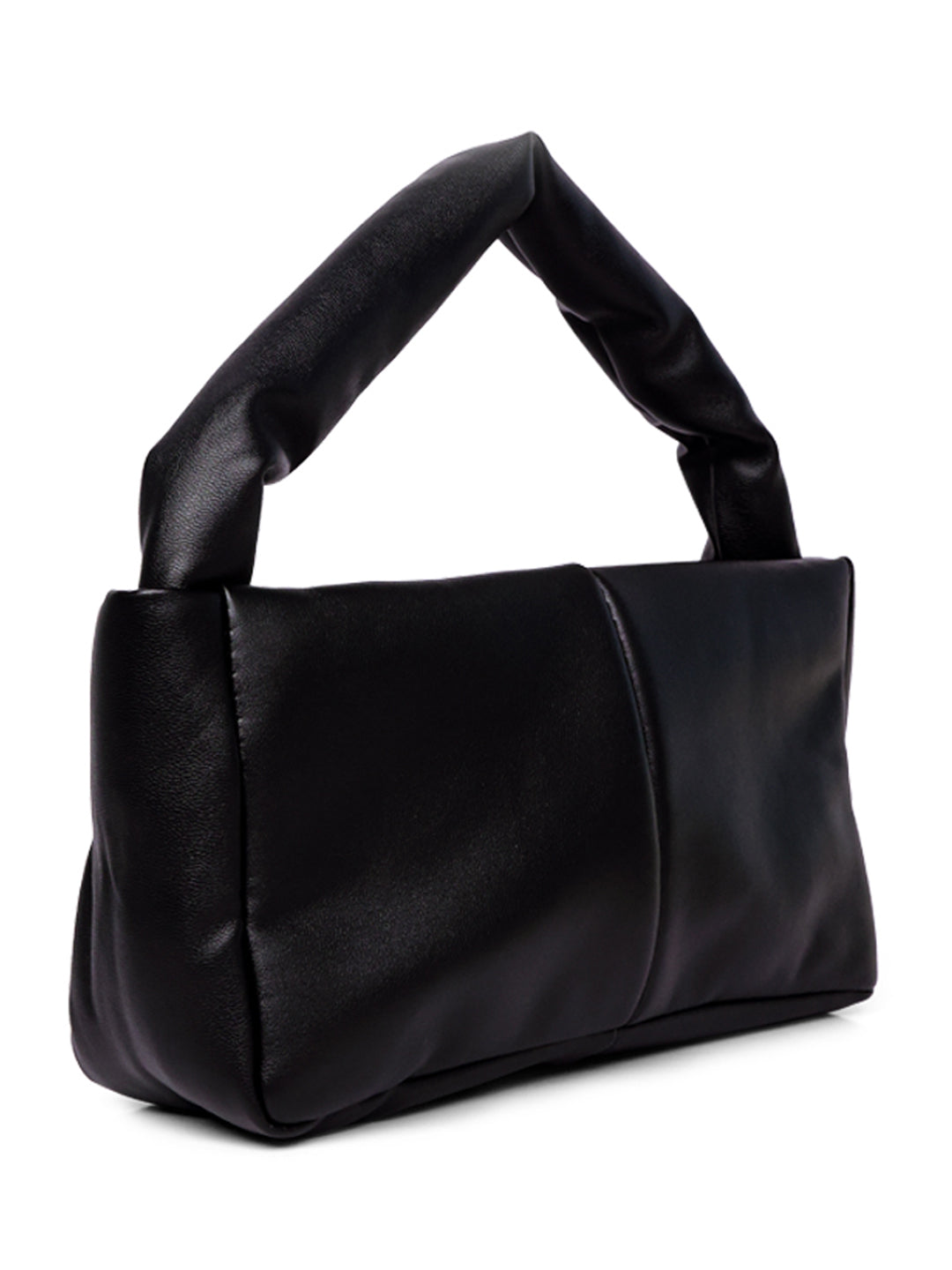 pu buguette bag#color_black
