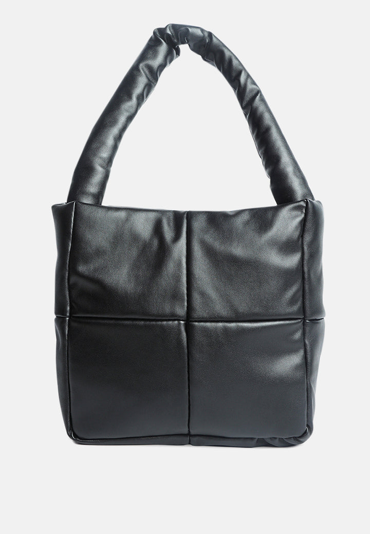 faux leather hand bag#color_black