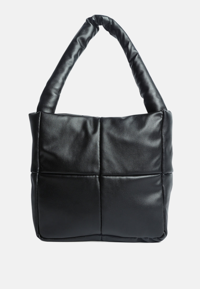 faux leather hand bag#color_black