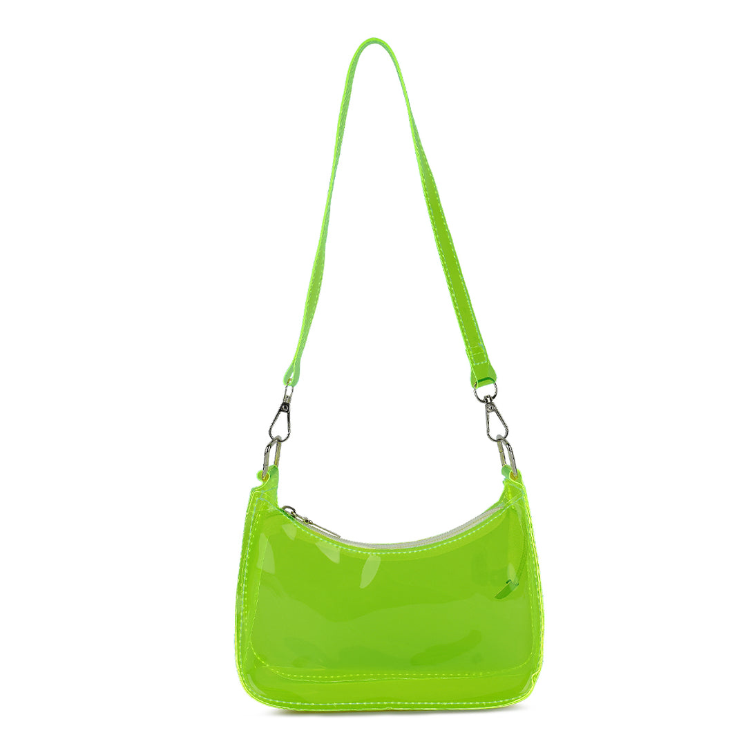 jelly baguette bag#color_green