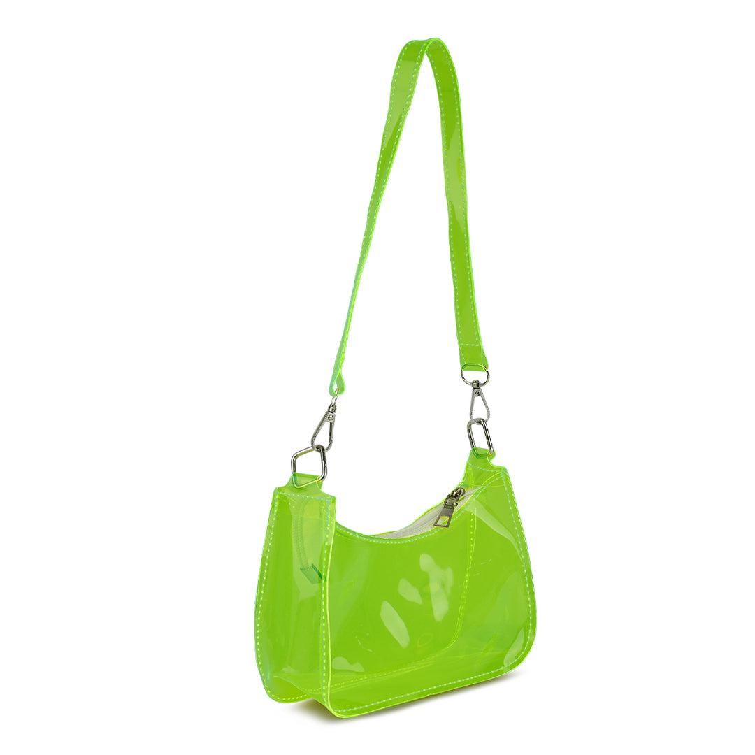jelly baguette bag#color_green