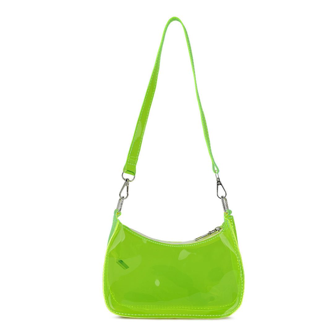 jelly baguette bag#color_green