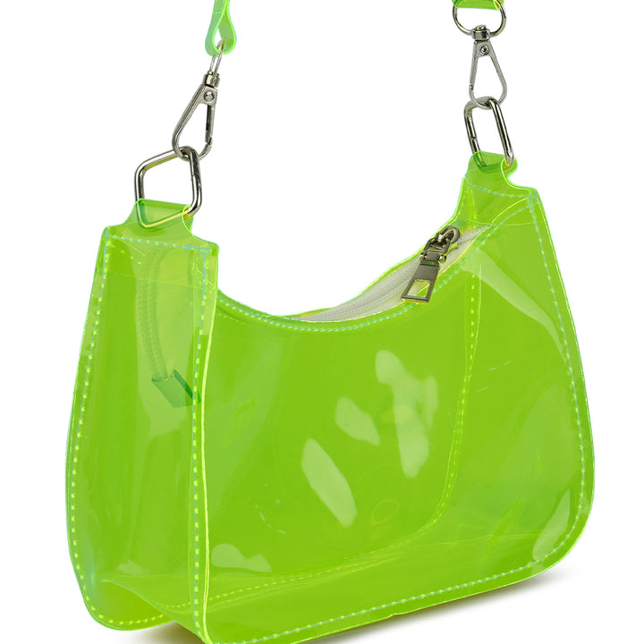 jelly baguette bag#color_green