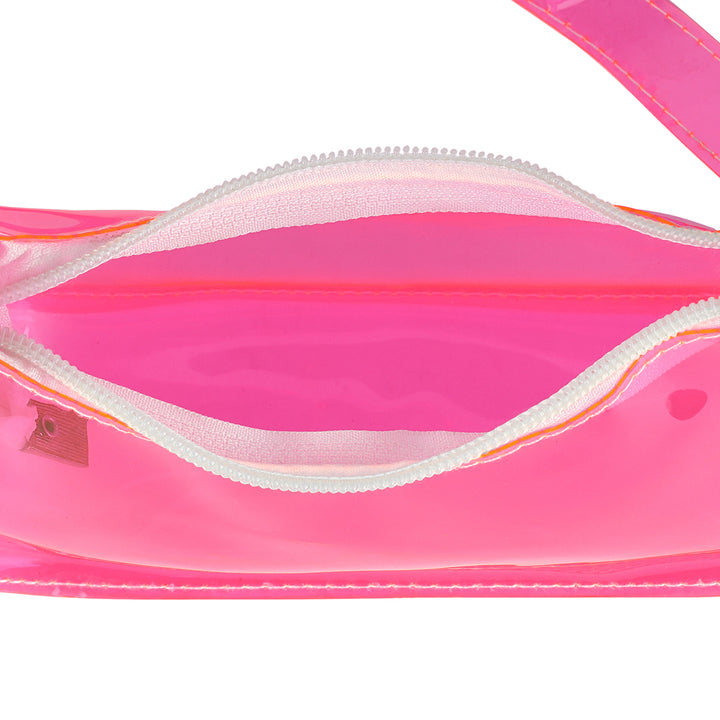 jelly baguette bag#color_fuschia