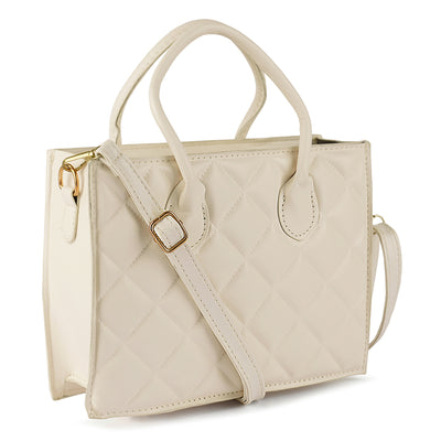 quilted structure hand bag#color_off-white