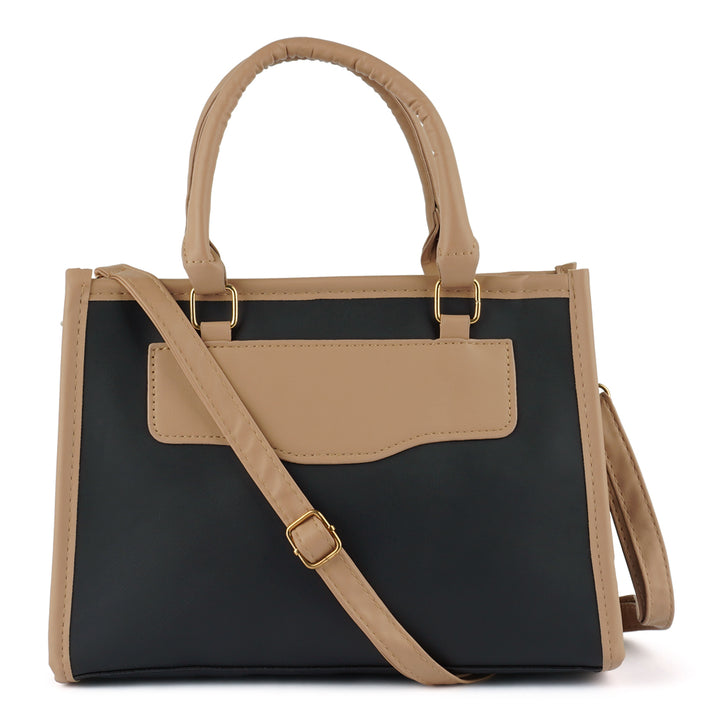 color block tote bag#color_black