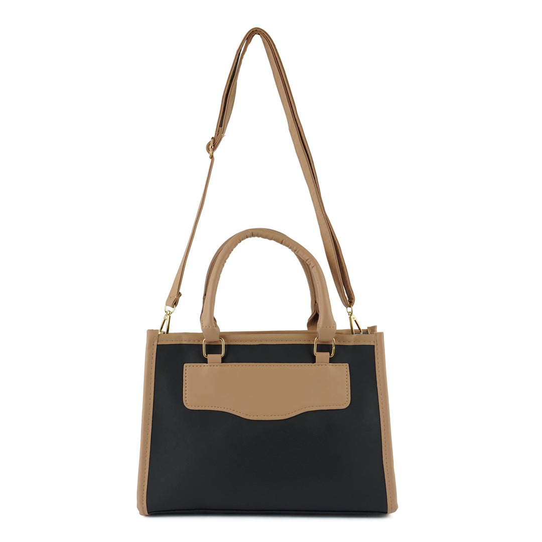 color block tote bag#color_black