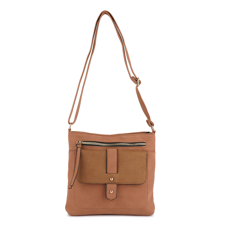 Brown PU Sling Bag