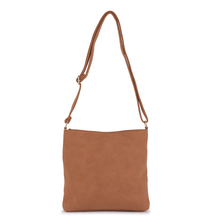 Brown PU Sling Bag