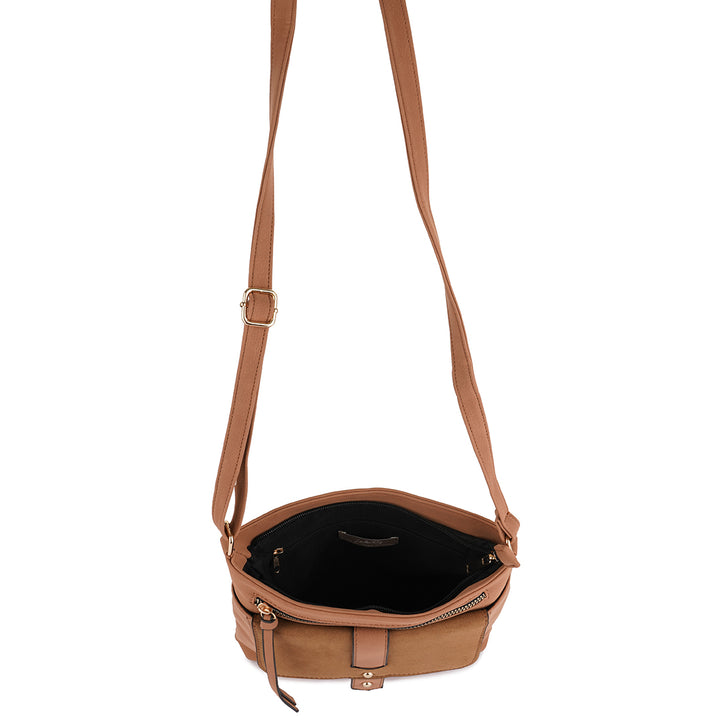 Brown PU Sling Bag