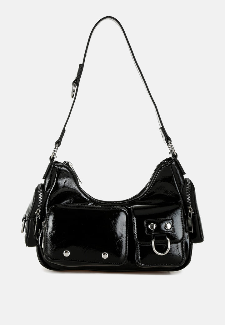 Multi-Pouch Pocket Shoulder Bag