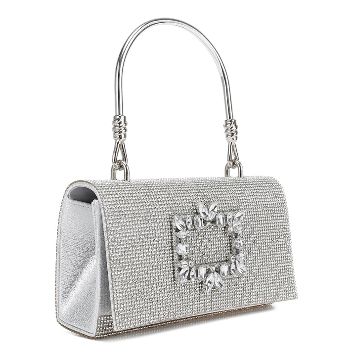 Mini Top Handle Rhinestone Bag