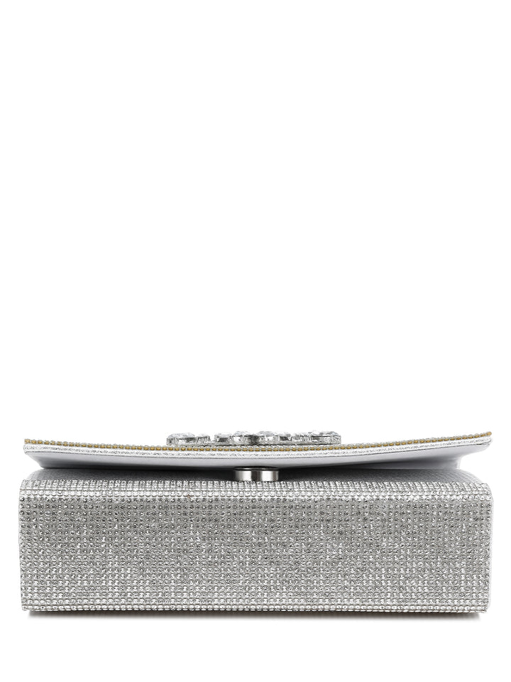 Mini Top Handle Rhinestone Bag