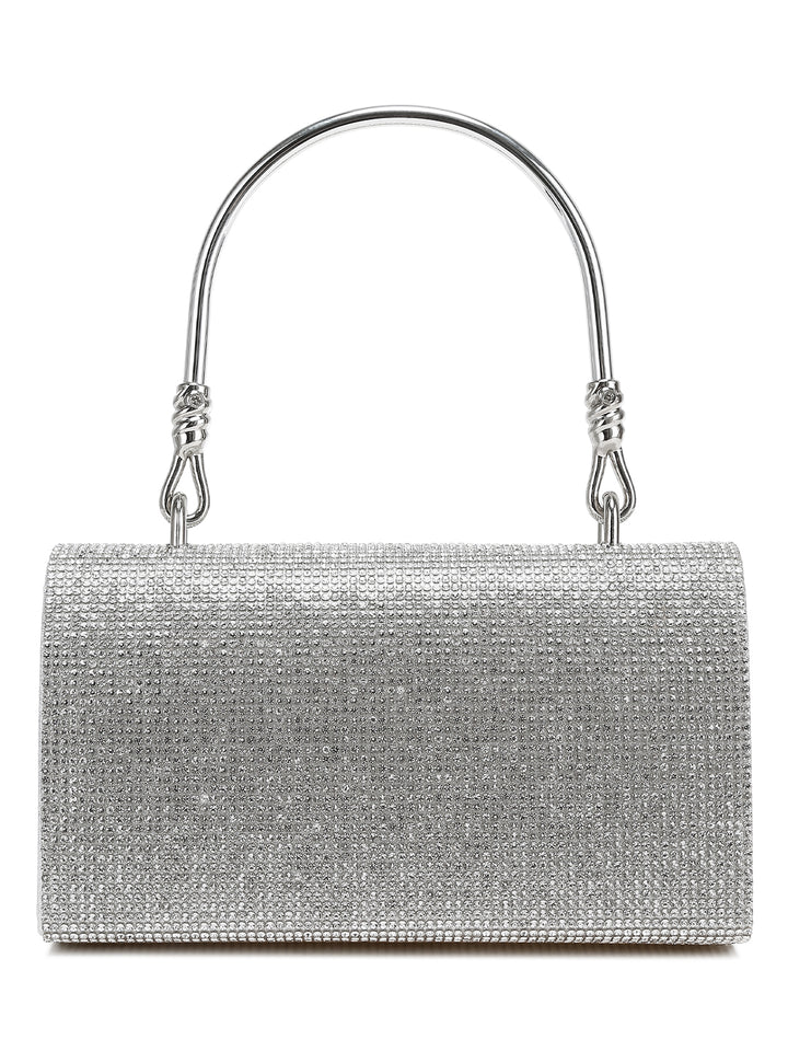 Mini Top Handle Rhinestone Bag