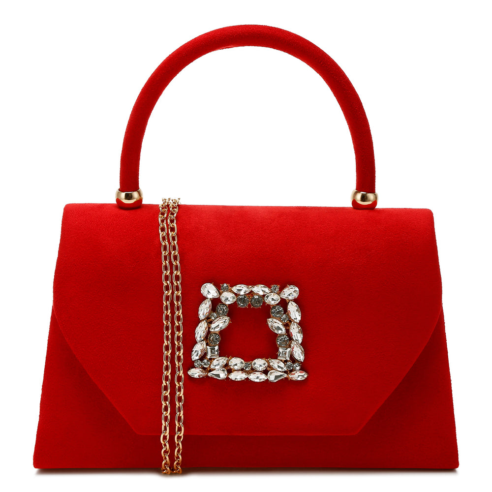 mini top handle brooch bag#color_red