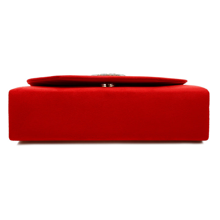 mini top handle brooch bag#color_red