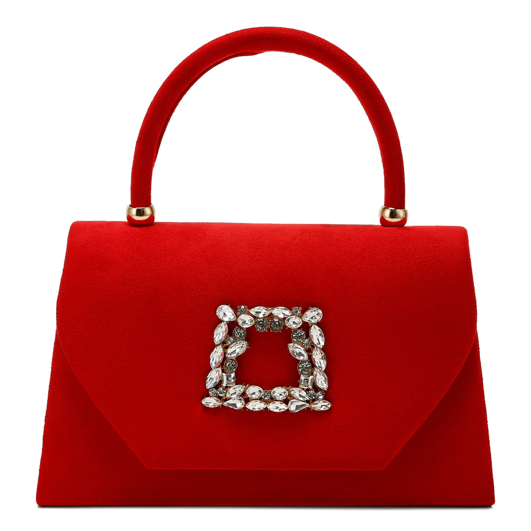 mini top handle brooch bag#color_red