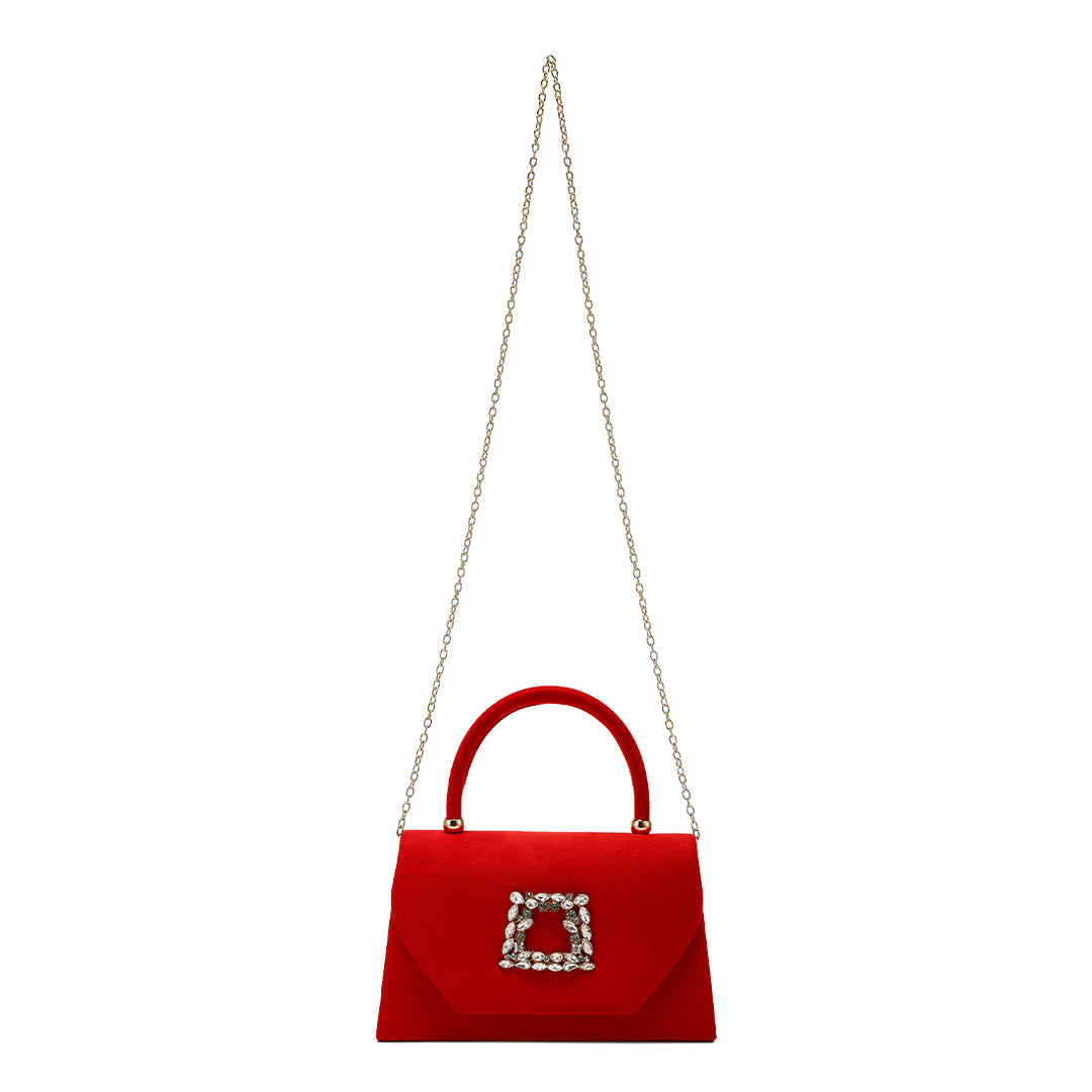 mini top handle brooch bag#color_red