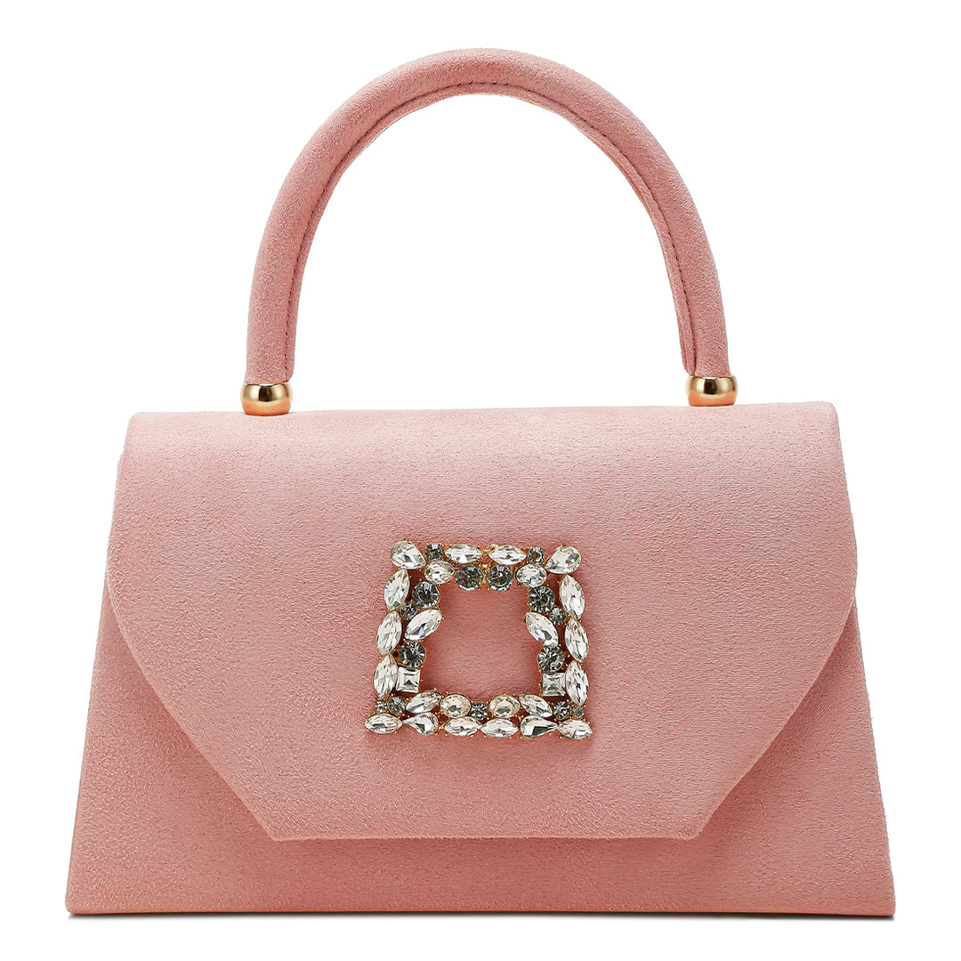 mini top handle brooch bag#color_pink