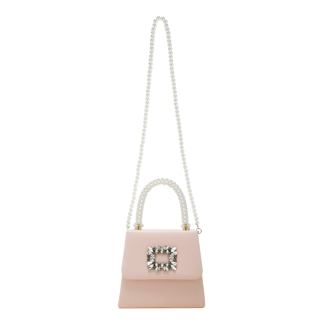 pearl top-handle diamante brooch bag#color_pink