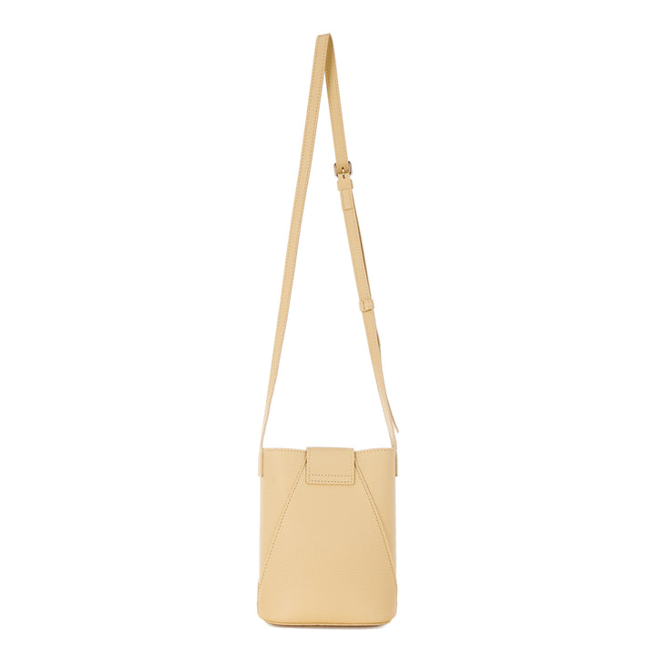 flap closure sling bag#color_yellow