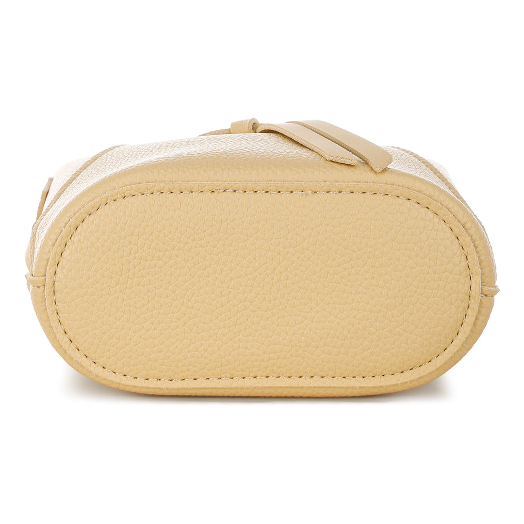 flap closure sling bag#color_yellow