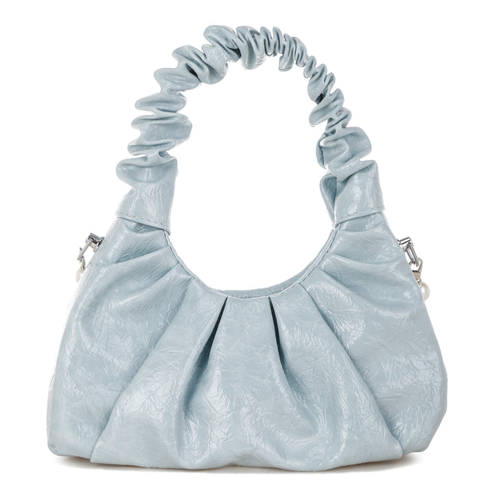 ruched handle crossbody bag#color_powder-blue