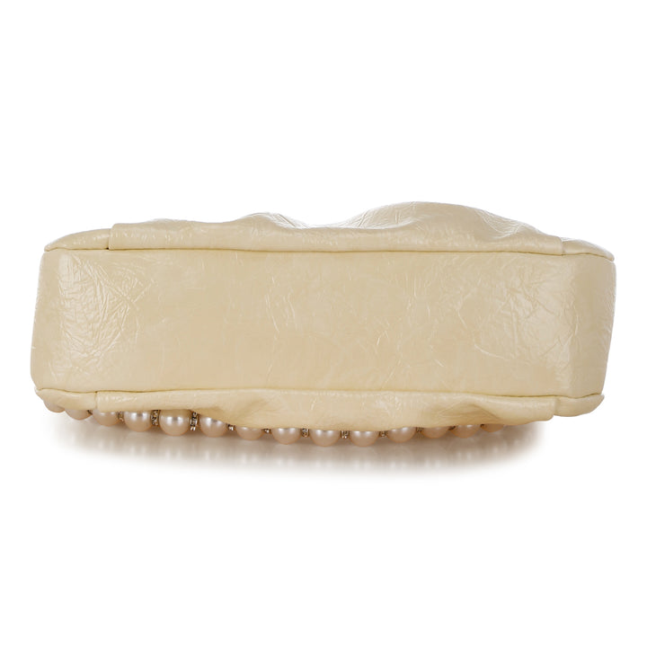 ruched handle crossbody bag#color_yellow